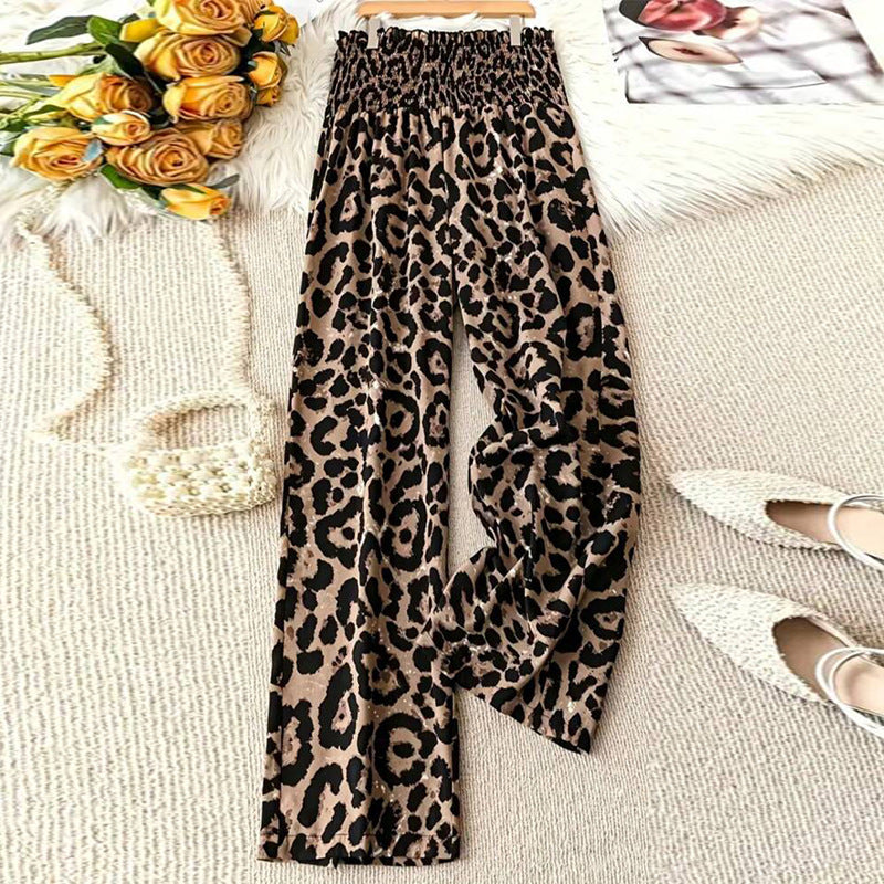 Damen Leichte und luftige Leggings mit animalischem Print Drune