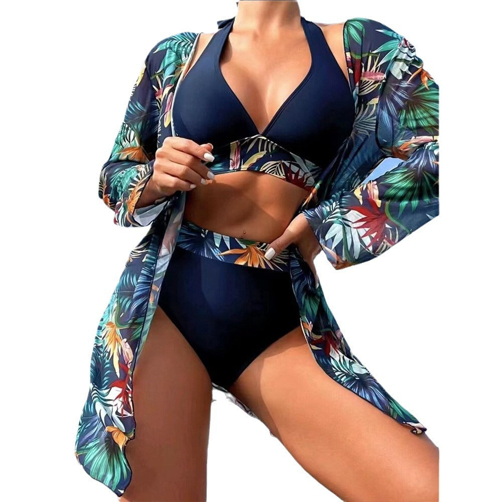 Damen Bikini-Set mit floralem Cover-Up Drune