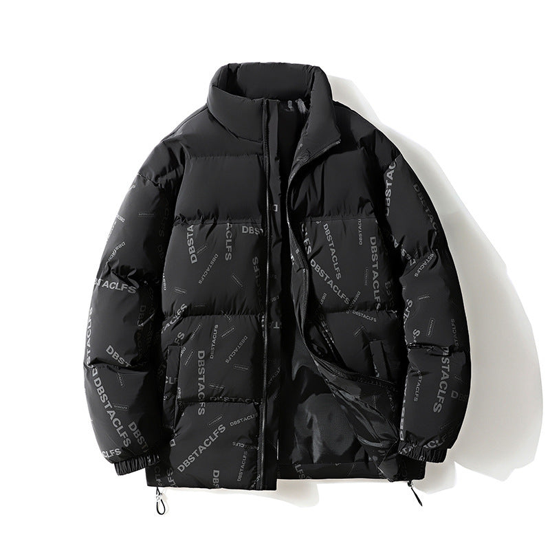 Damen Daunenjacke mit hohem Kragen und modernen Aufdrucken Drune