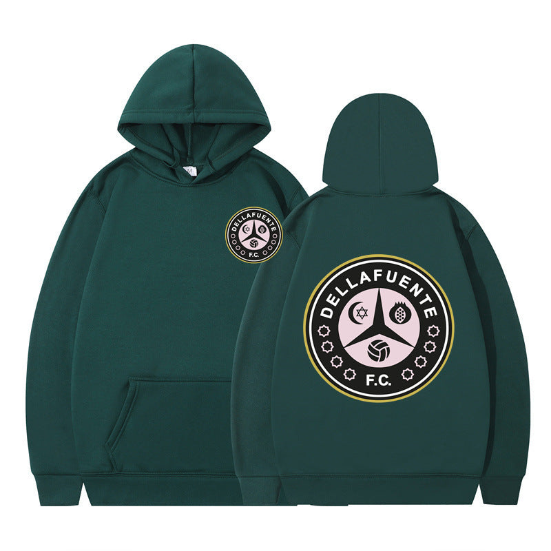 Damen Kapuzenpullover mit markantem Logo und weichem Fleece Drune