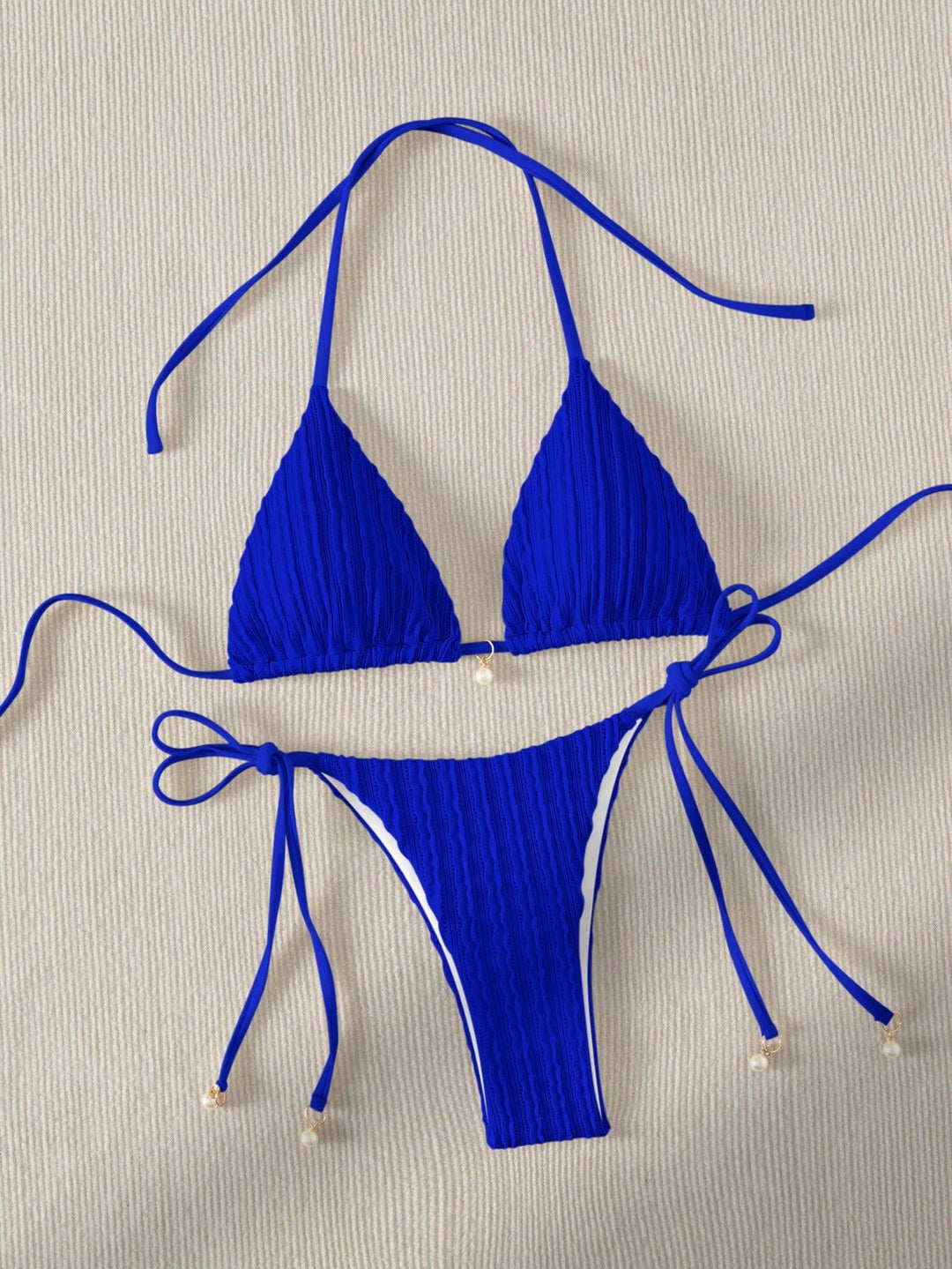 Damen Triangel-Bikini mit strukturierter Textur Drune