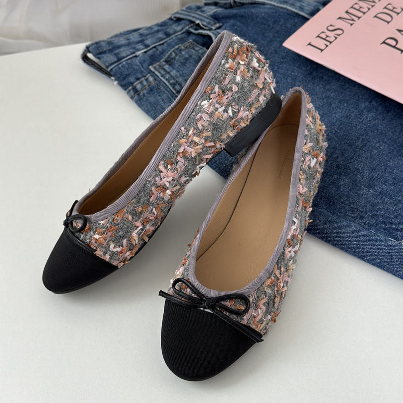 Damen Ballerinas mit zeitlosem Design und eleganter Schleifenapplikation Drune