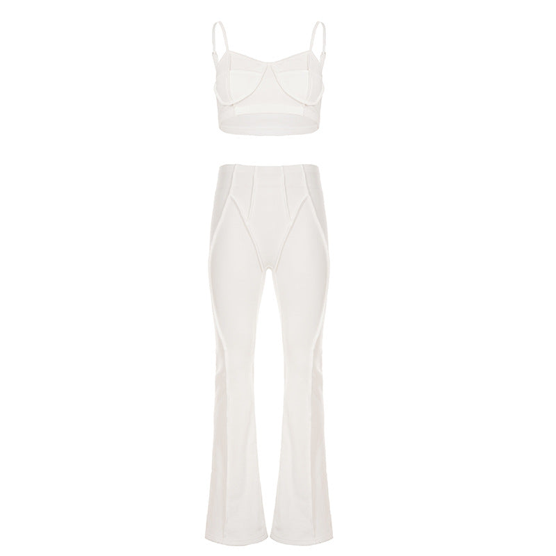 Damen Flared-Leggings mit hohem Bund und nahtlosem Design Drune