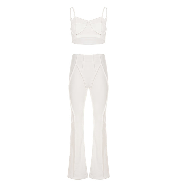 Damen Flared-Leggings mit hohem Bund und nahtlosem Design Drune