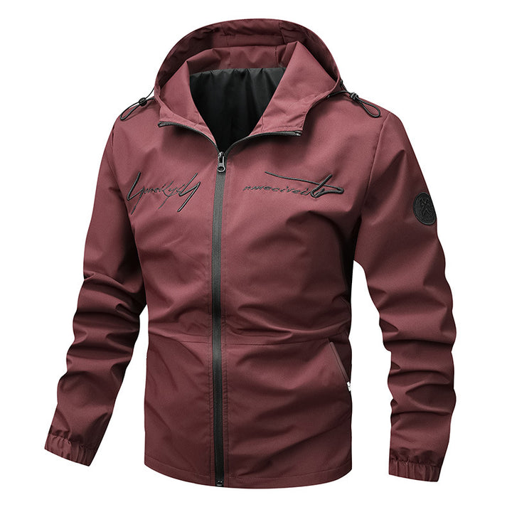 Herren wetterfeste Leichtjacke mit innovativem Kapuzensystem Drune