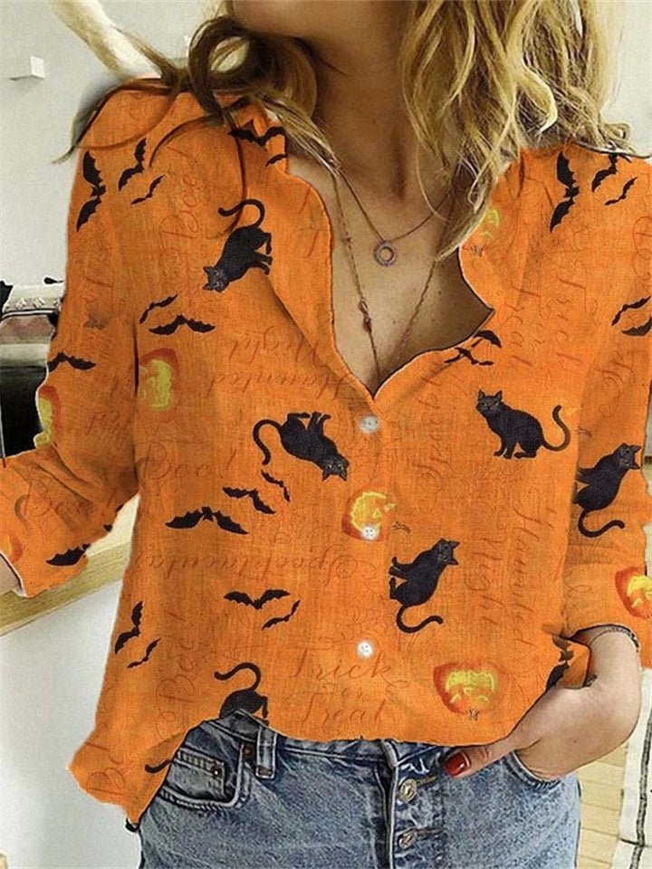 Damen Gemusterte Bluse Drune