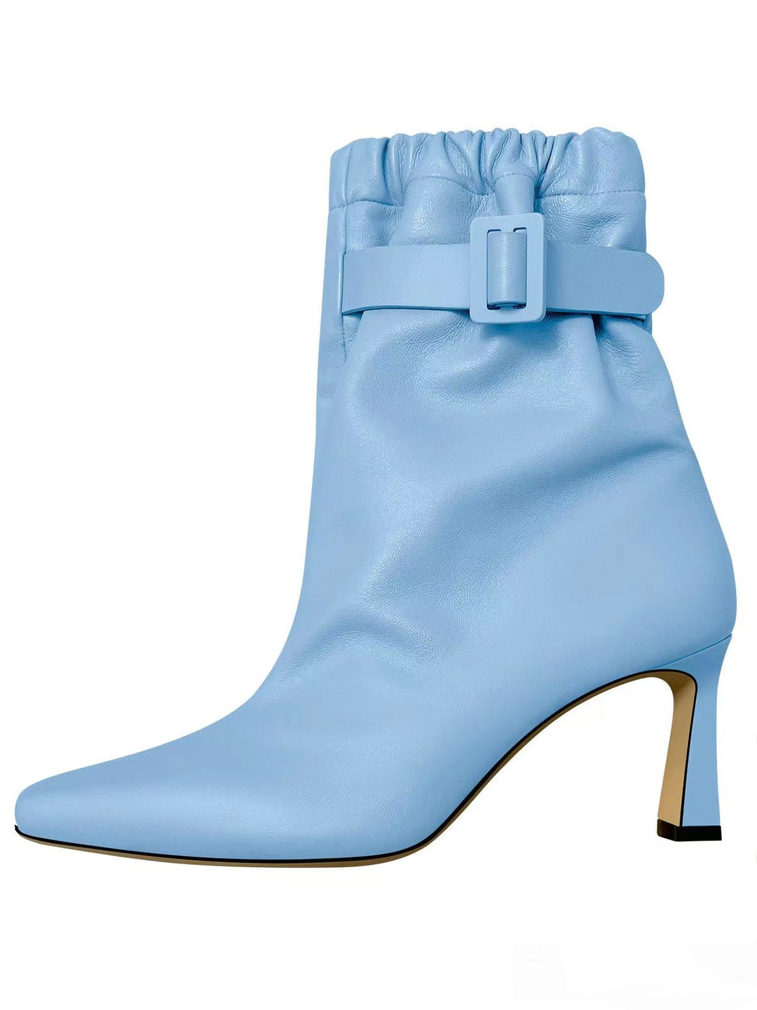 Damen Slouchy High-Heel Stiefeletten mit Schnallen-Detail Drune