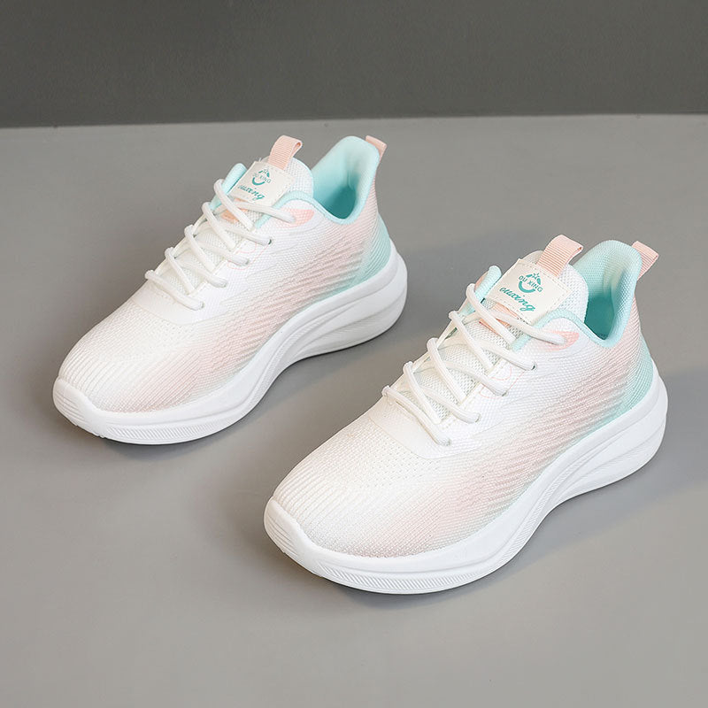 Damen sportliche Leichtgewicht Sneakers mit atmungsaktiver Obermaterialstruktur Drune