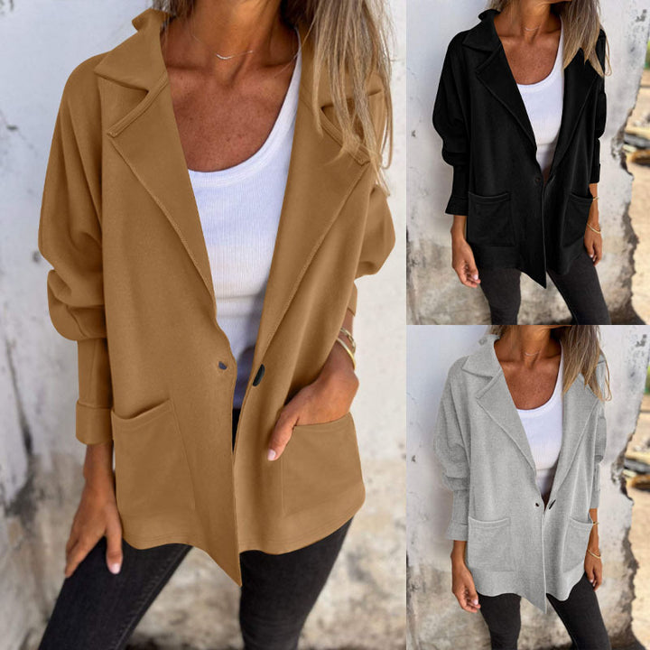 Damen Offene Cape-Cardigan aus Feinstrick mit asymmetrischem Saum und Eingrifftasche Drune