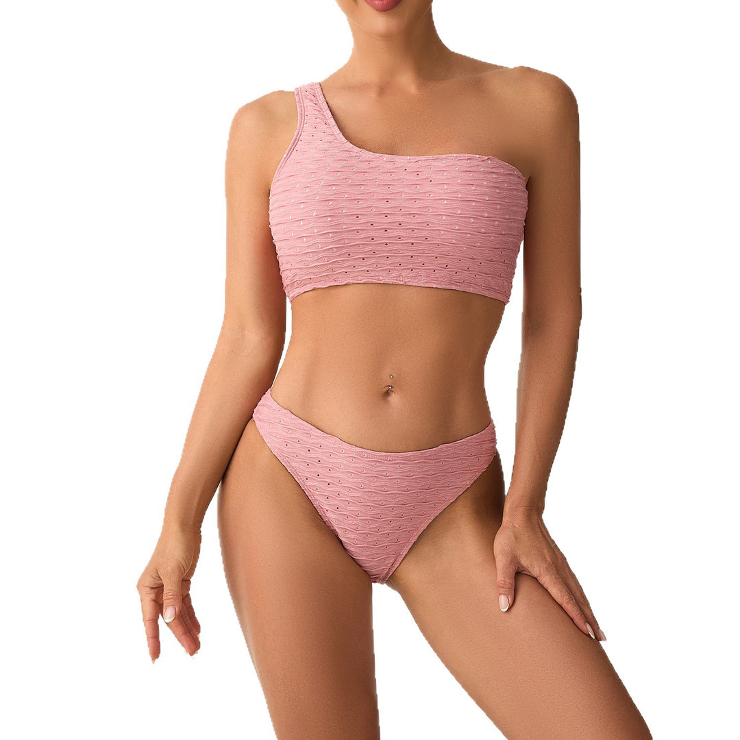 Damen asymmetrisches Bikini-Set Drune