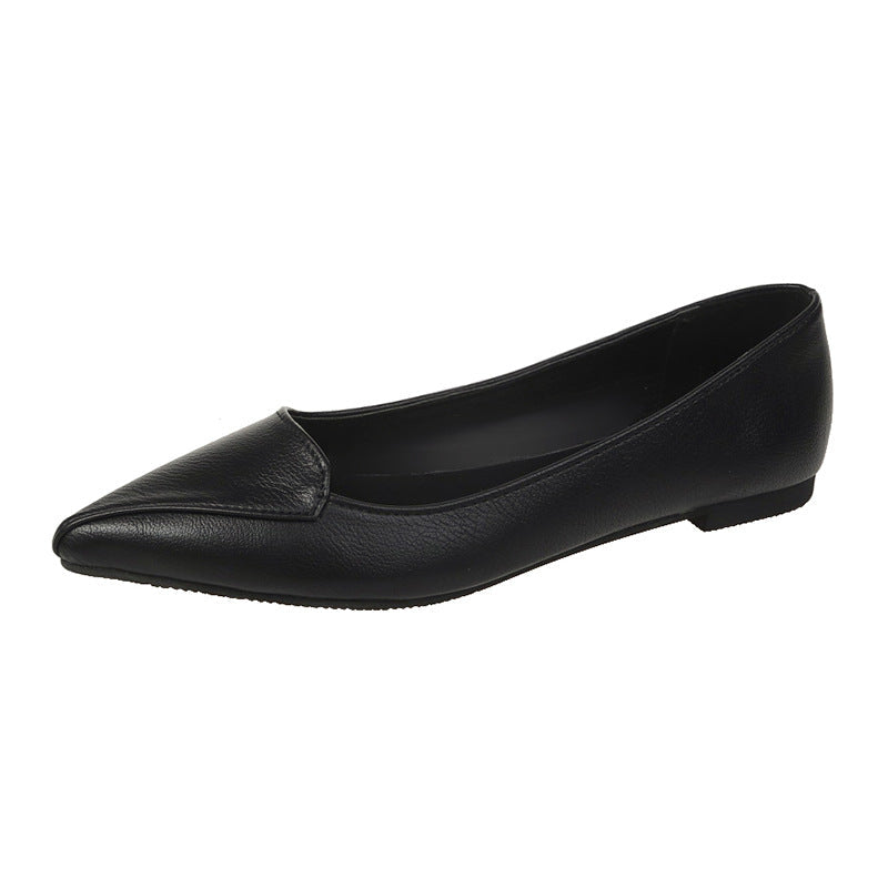 Damen spitze Ballerinas aus hochwertigem Leder Drune