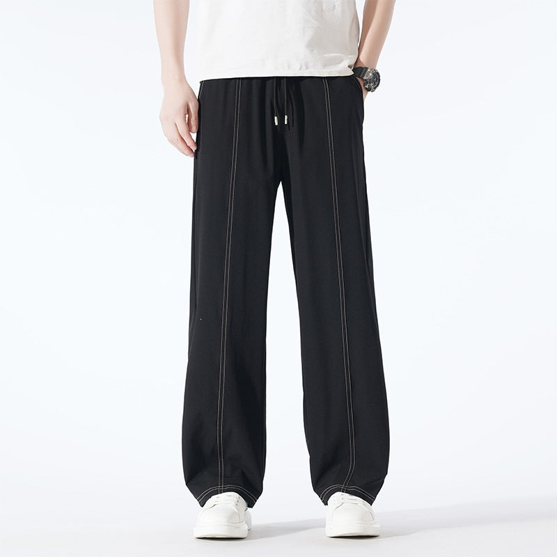 Herren Bequeme Relaxed Fit Freizeithose Drune