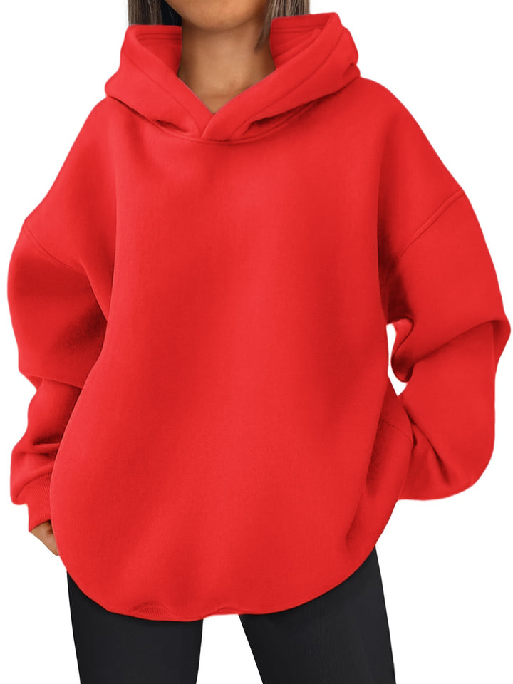 Damen Oversized Bequemer Pullover Hoodie Drune