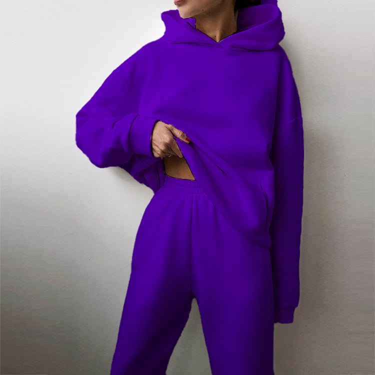 Damen Oversized Hoodie und Jogginghose Set Drune