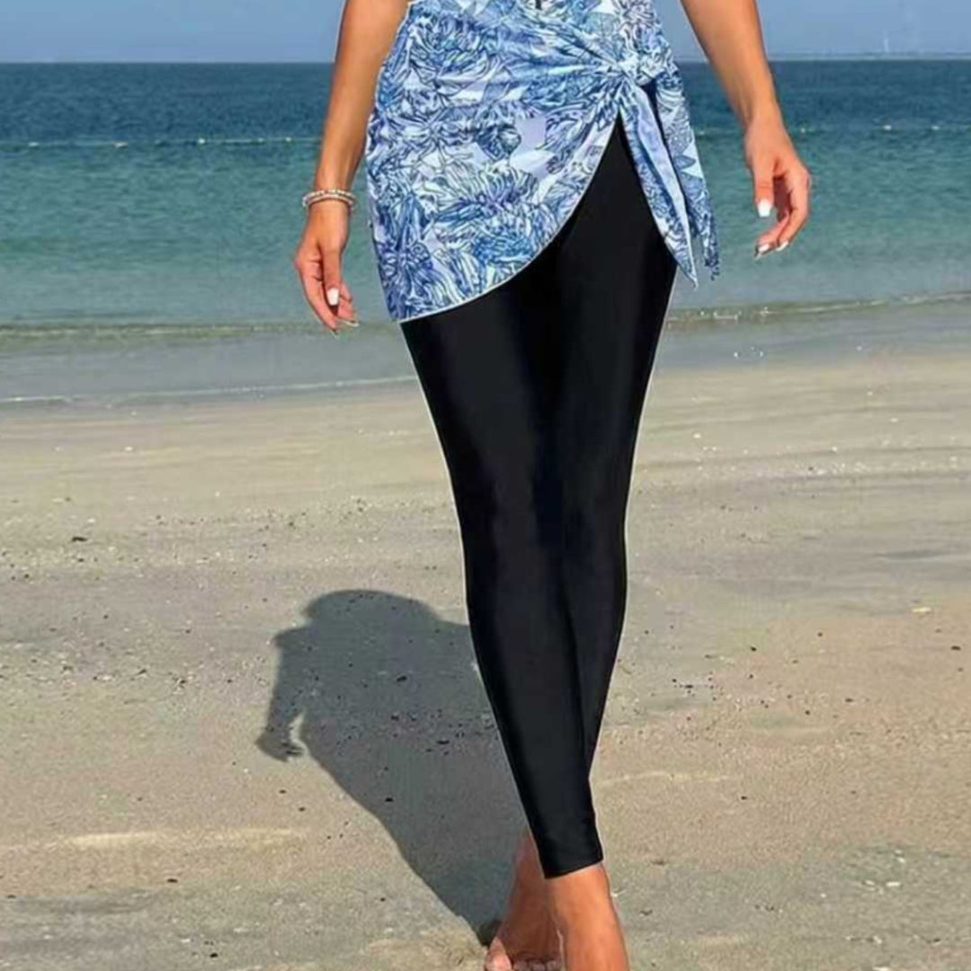 Damen Sportlicher Surfanzug mit asymmetrischem Schnitt und Wickeldetail Drune