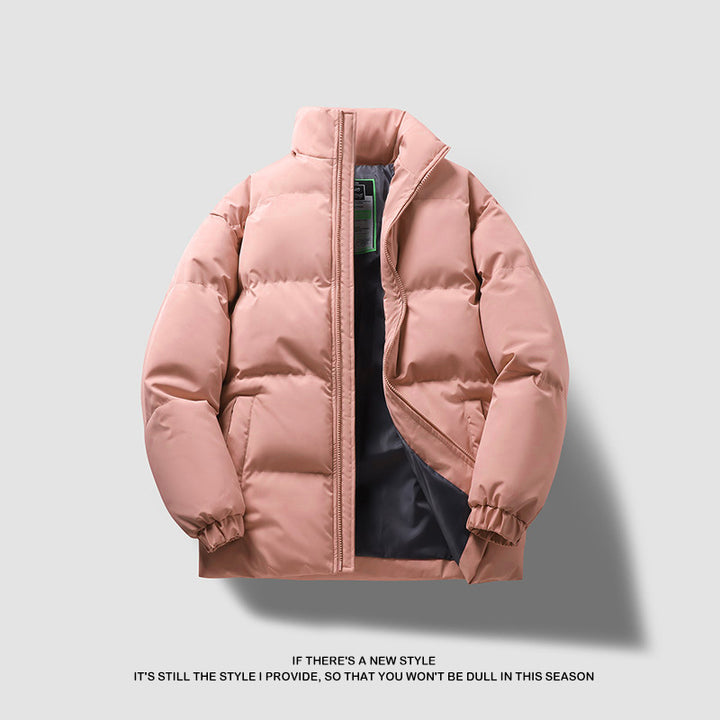 Unisex nan gesteppte Thermo-Steppjacke mit hohem Stehkragen und winddichter Isolationsfüllung Drune