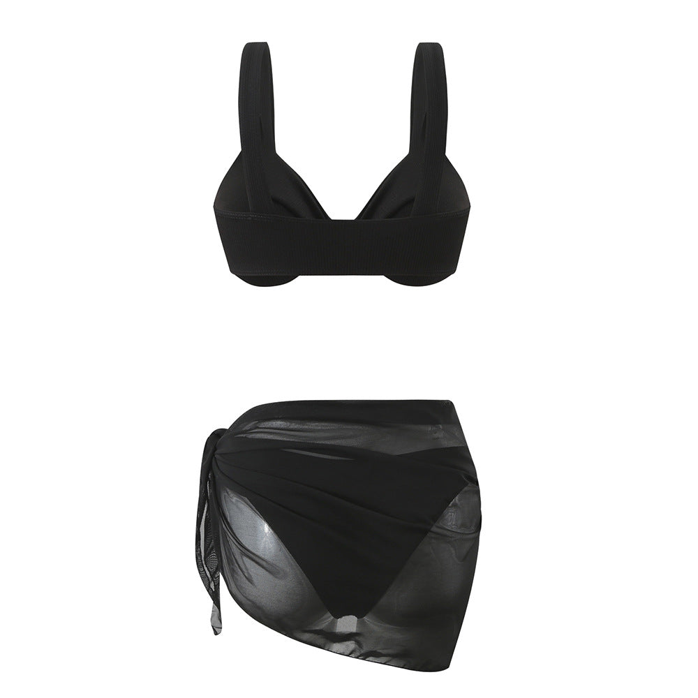 Damen Bikini-Set mit elegantem Wickelrock Drune