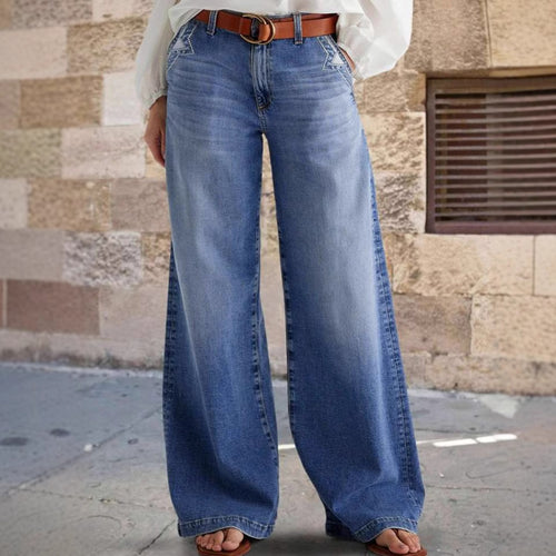 Damen weite Jeanshose Drune
