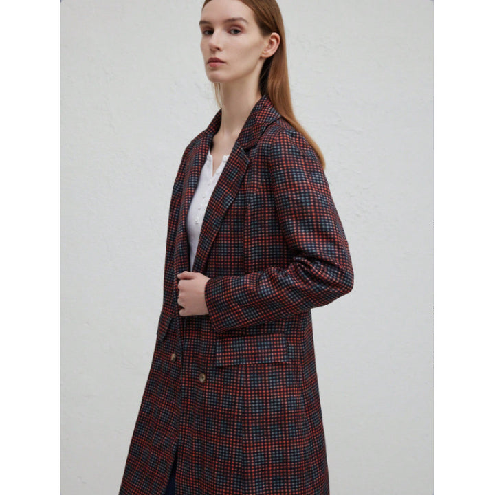 Damen Blazer mit Karo-Muster und schickem Schnitt Drune