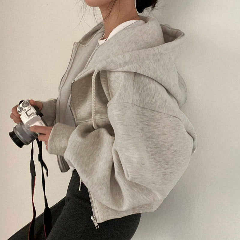 Damen Kapuzenpullover mit oversized Schnitt und praktischen Taschen Drune