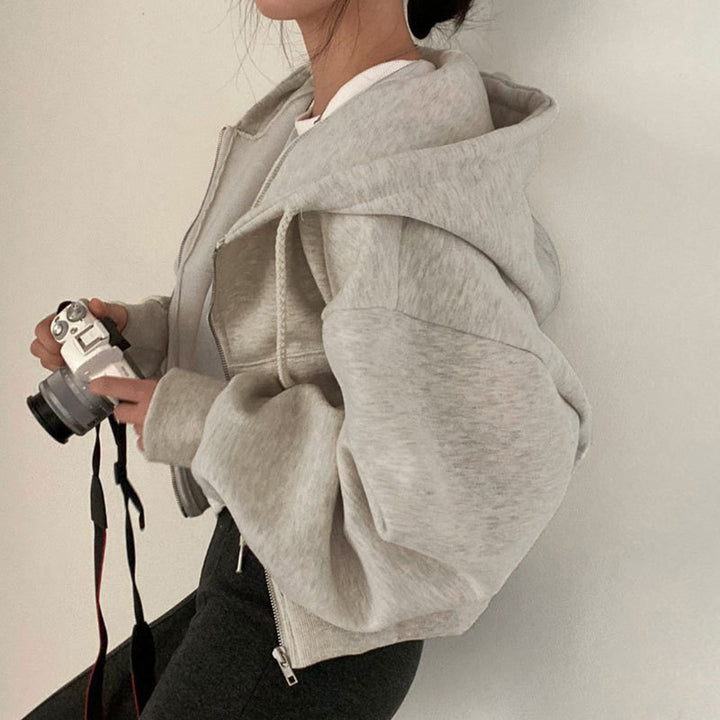 Damen Kapuzenpullover mit oversized Schnitt und praktischen Taschen Drune