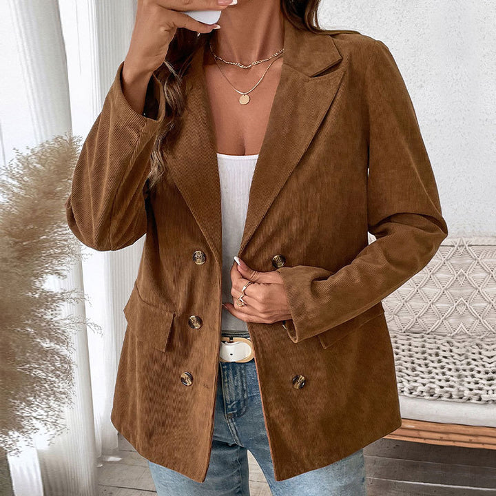 Damen Eleganter Cordblazer Drune