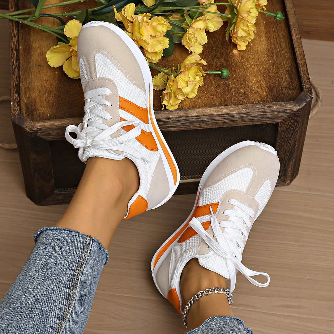 Damen sportliche Sneaker mit atmungsaktiven Mesh-Einsätzen Drune