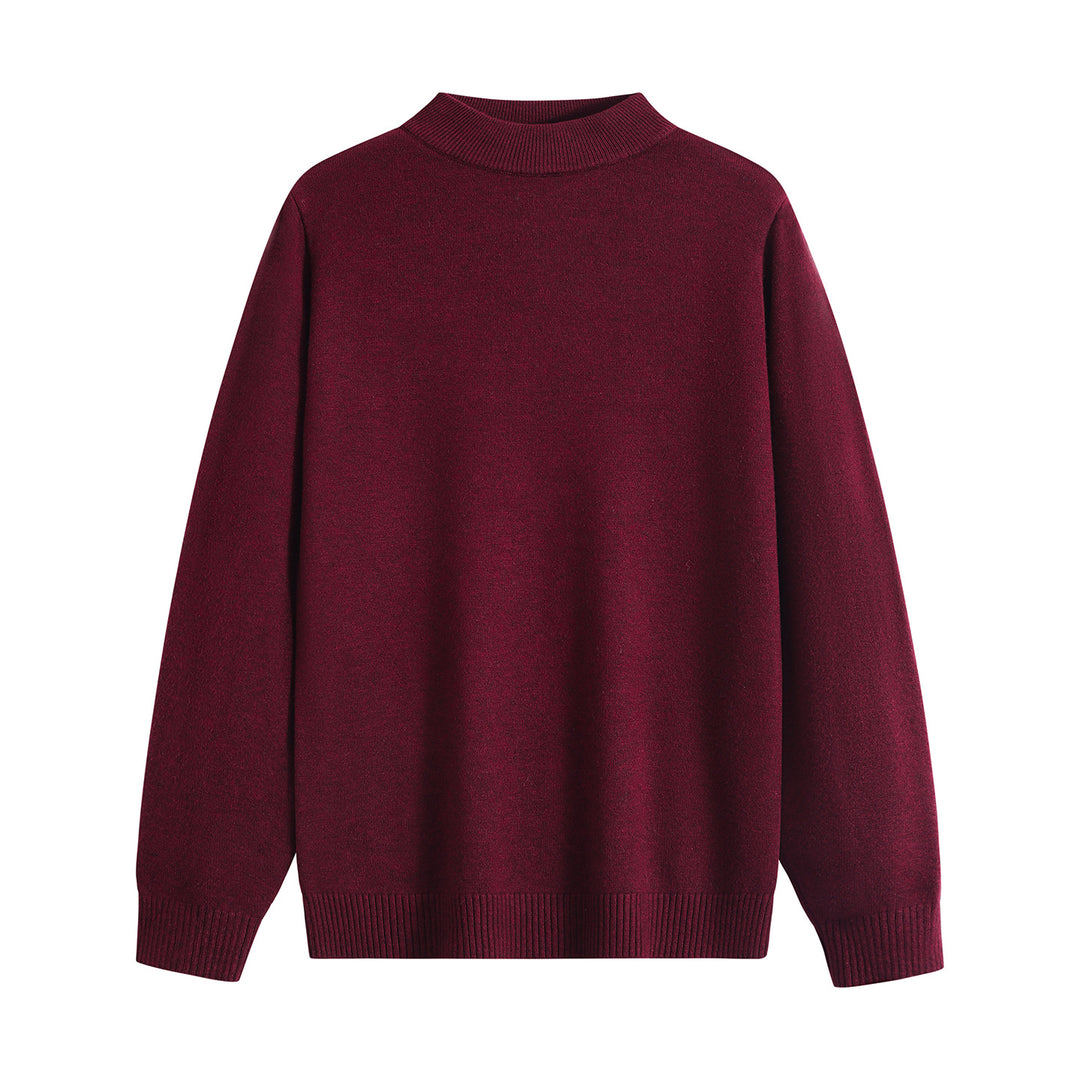 Unisex Oversize Rundhals-Pullover aus schwerer Baumwollmischung mit gerippten Bündchen Drune