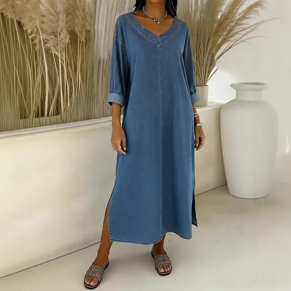 Damen Lässiges und stilvolles Maxikleid Drune