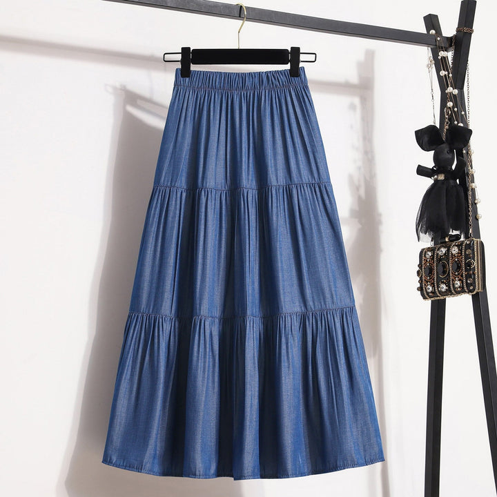 Damen Midi-Rock im lässigen Vintage-Stil Drune