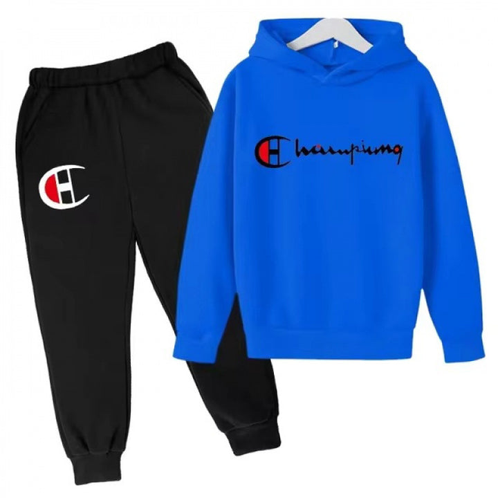 Unisex nan Kapuzenpullover mit Jogginghose Freizeitset Drune