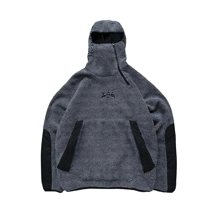 Damen Fleece-Pullover mit hohem Kragen und praktischen Taschen Drune