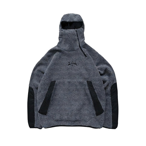 Damen Fleece-Pullover mit hohem Kragen und praktischen Taschen Drune