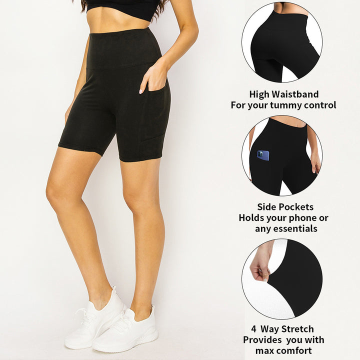 Damen High-Performance Sportshorts mit praktischen Seitentaschen Drune