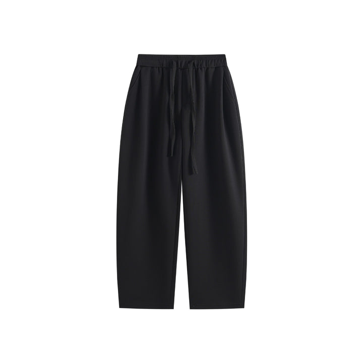 Damen Weite Jogginghose aus Baumwollmischung mit elastischem Kordelbund Drune