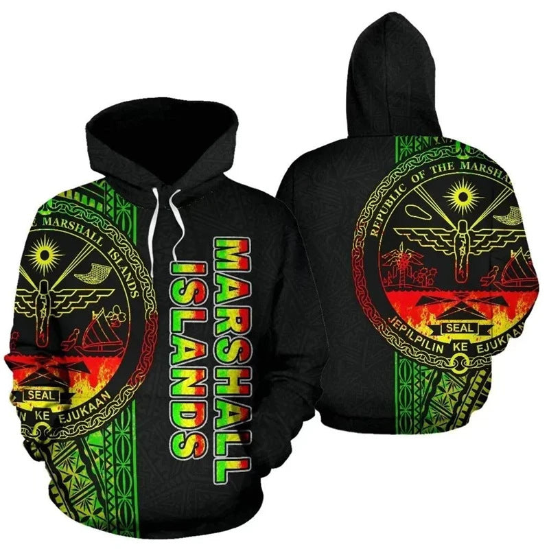 Damen Kreativer Kapuzenpullover mit auffälligem grafischen Design Drune