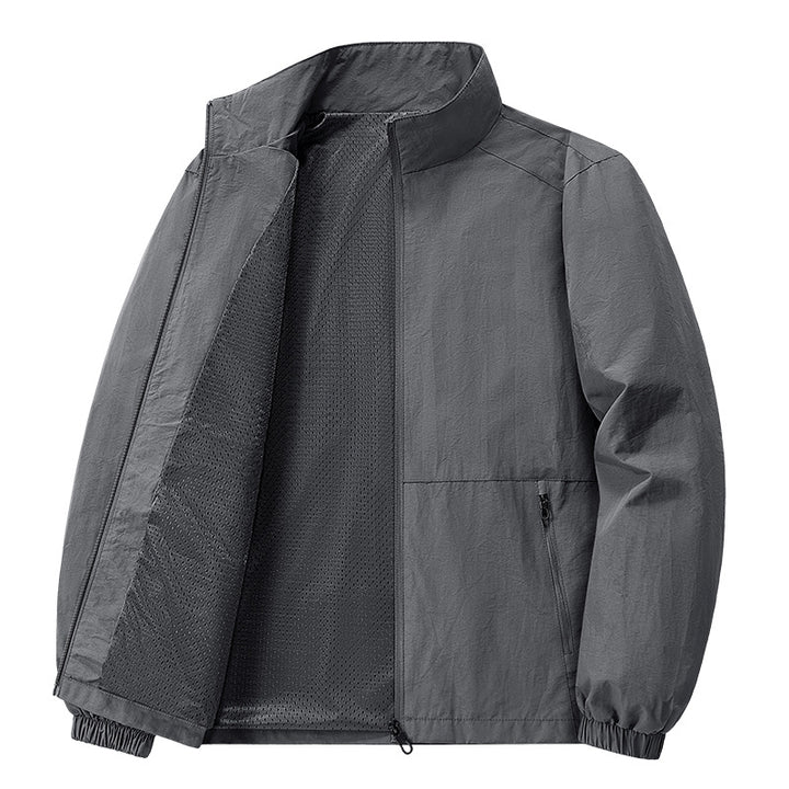 Herren Leichte Freizeitjacke mit schmalem Kragen Drune