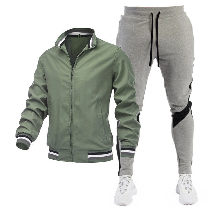 Herren Sportliches Trackjacke und Jogginghose Set Drune