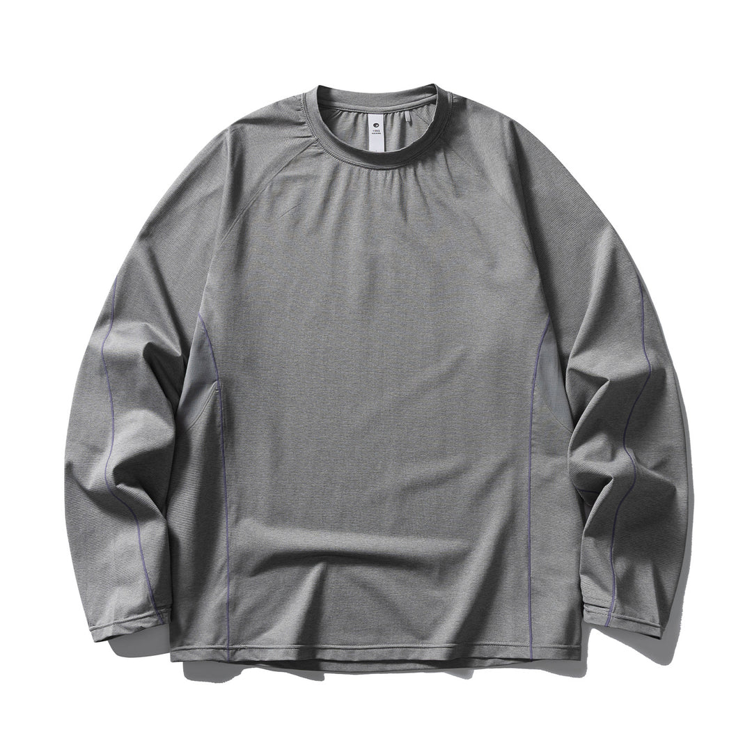 Unisex Leichtes technisches Longsleeve mit Raglanärmeln und Kontrastnähten Drune