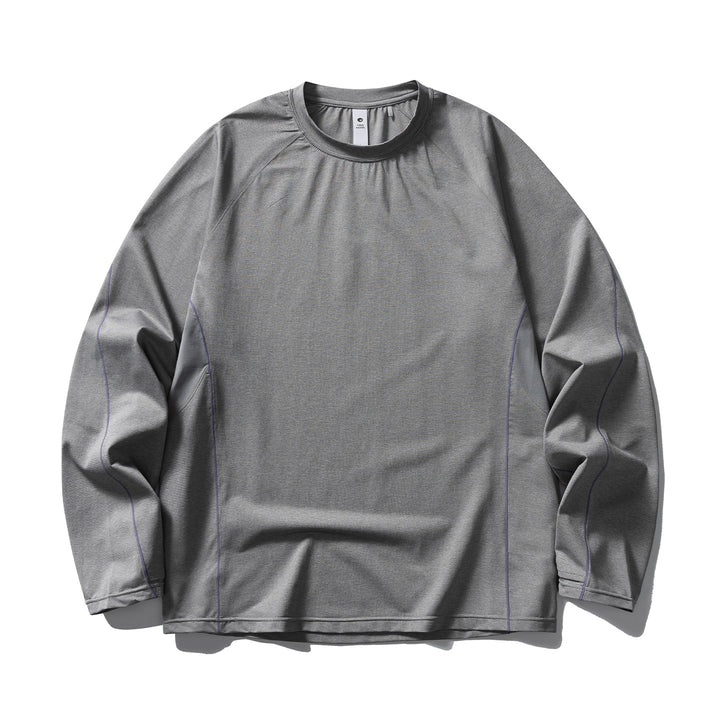 Unisex Leichtes technisches Longsleeve mit Raglanärmeln und Kontrastnähten Drune