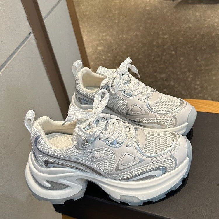 Damen Sportliche Sneakers mit atmungsaktiver Mesh-Oberfläche und gepolsterter Sohle Drune