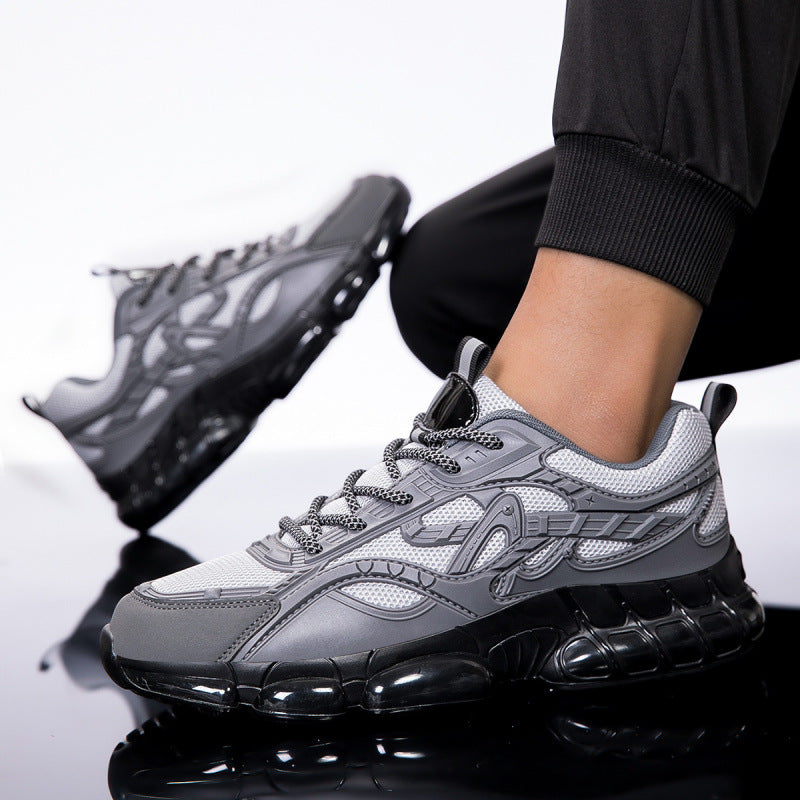 Herren Sportlicher Chunky-Sneaker mit glänzenden Overlays und gedämpfter Luftkissen-Sohle Drune