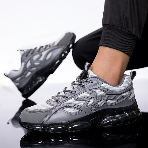 Herren Sportlicher Chunky-Sneaker mit glänzenden Overlays und gedämpfter Luftkissen-Sohle Drune
