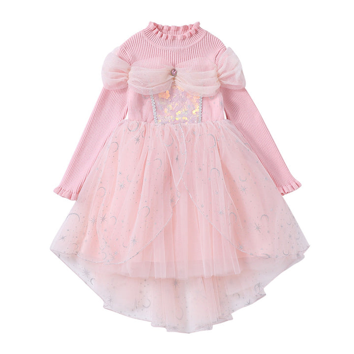 Mädchen Prinzessinnenkleid mit Tüllrock und funkelnden Details Drune