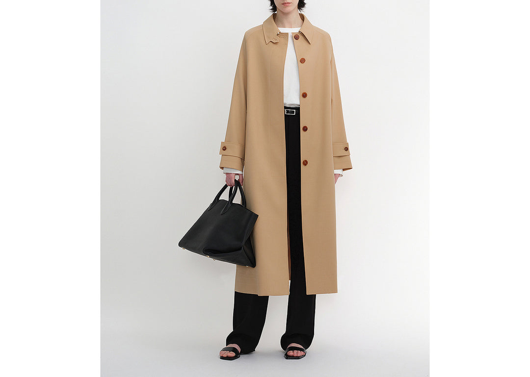 Damen Elegante lange Trenchcoat Drune