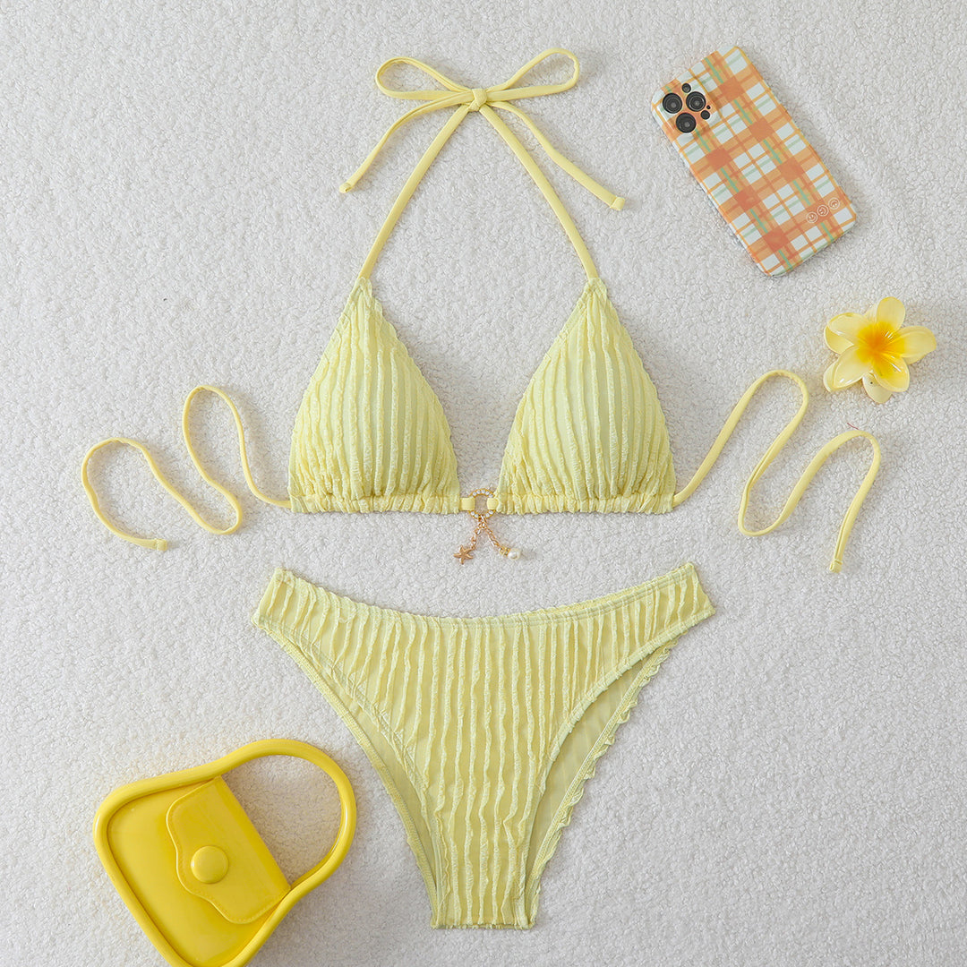 Damen Triangel-Bikini mit strukturiertem Design Drune