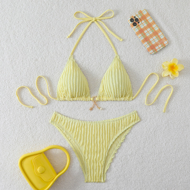 Damen Triangel-Bikini mit strukturiertem Design Drune