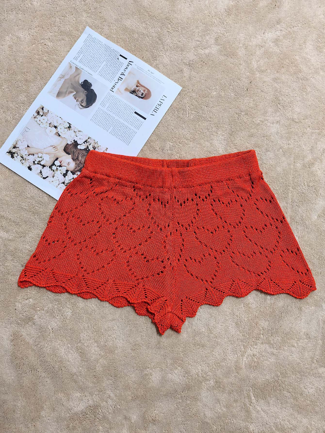 Damen Häkelstrandshorts Drune