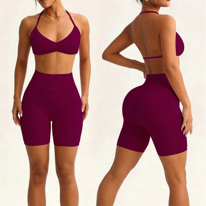Damen Sportliches Bikini-Set mit hochelastischem Material und verstellbaren Trägern Drune