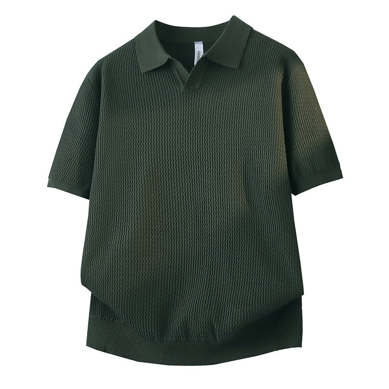 Damen Kurzarm Poloshirt mit strukturiertem Design Drune